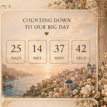 Countdown to our big day